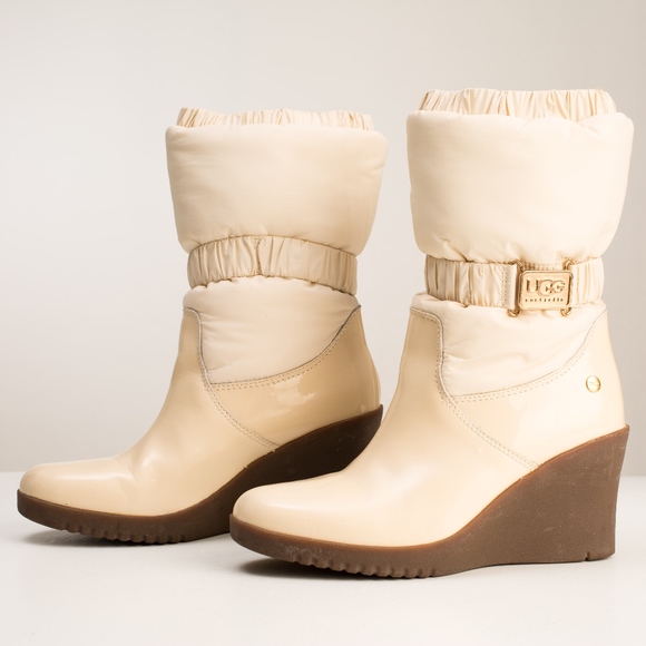 cream winter boots